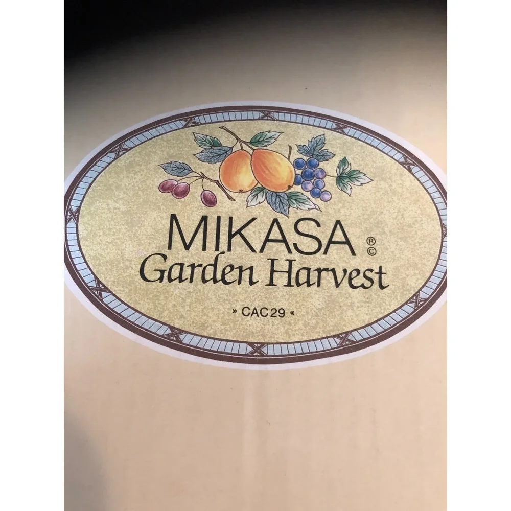 Vintage Mikasa Garden Harvest Souffle Dish Round 8